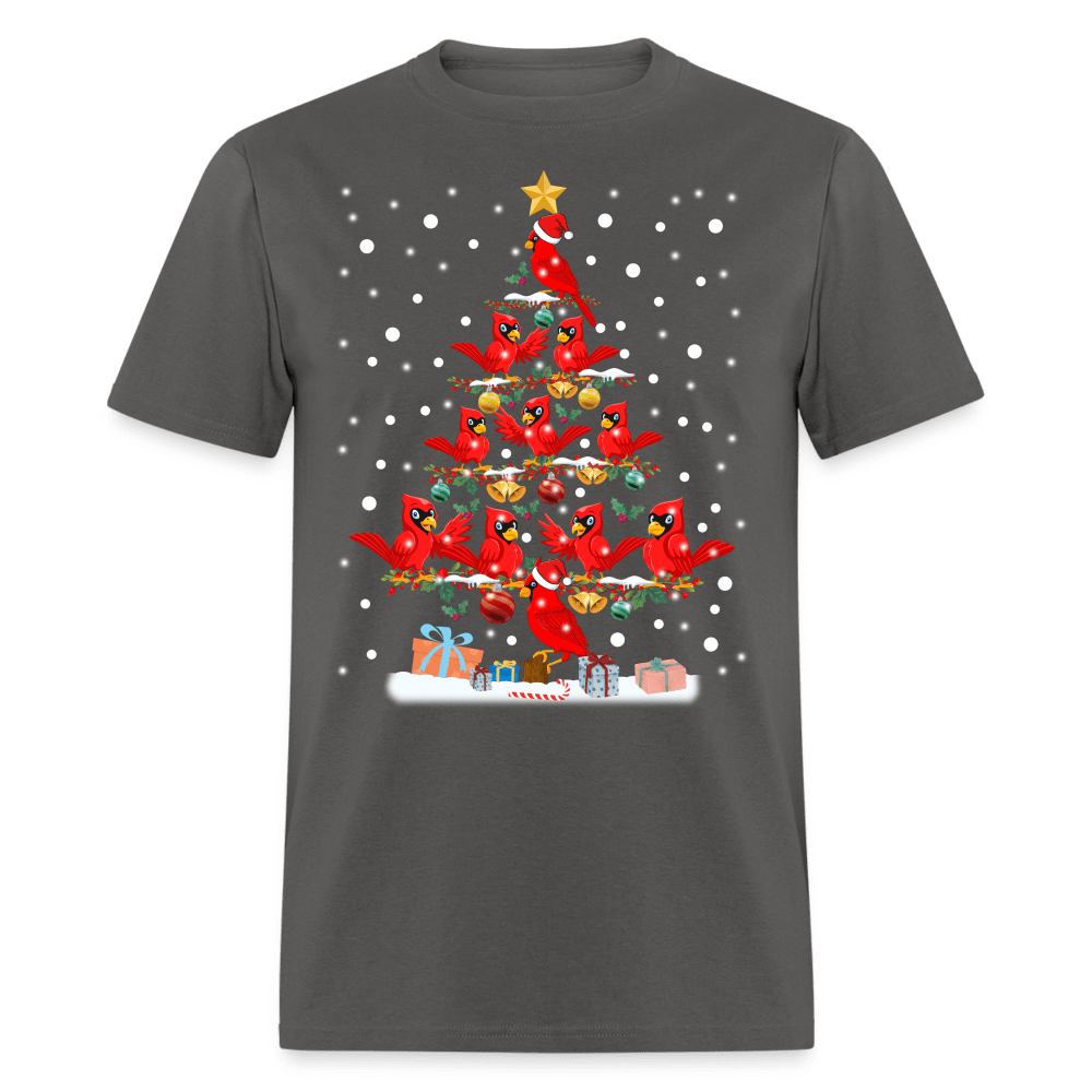 Christmas - Cardinal Christmas Tree - Family Shirts Men, Woman Christmas T Shirts