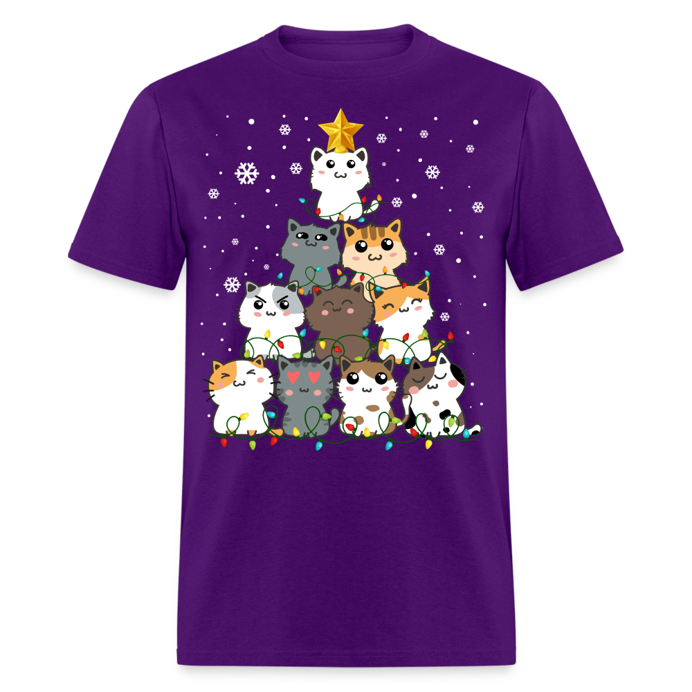 Christmas - Cat Christmas Tree - Family Shirts Men, Woman Christmas T Shirts