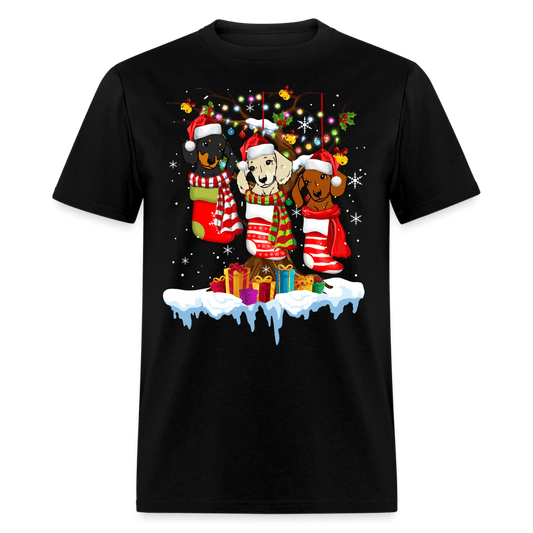 Christmas - Dogs In Socks Christmas - Family Shirts Men, Woman Christmas T Shirts