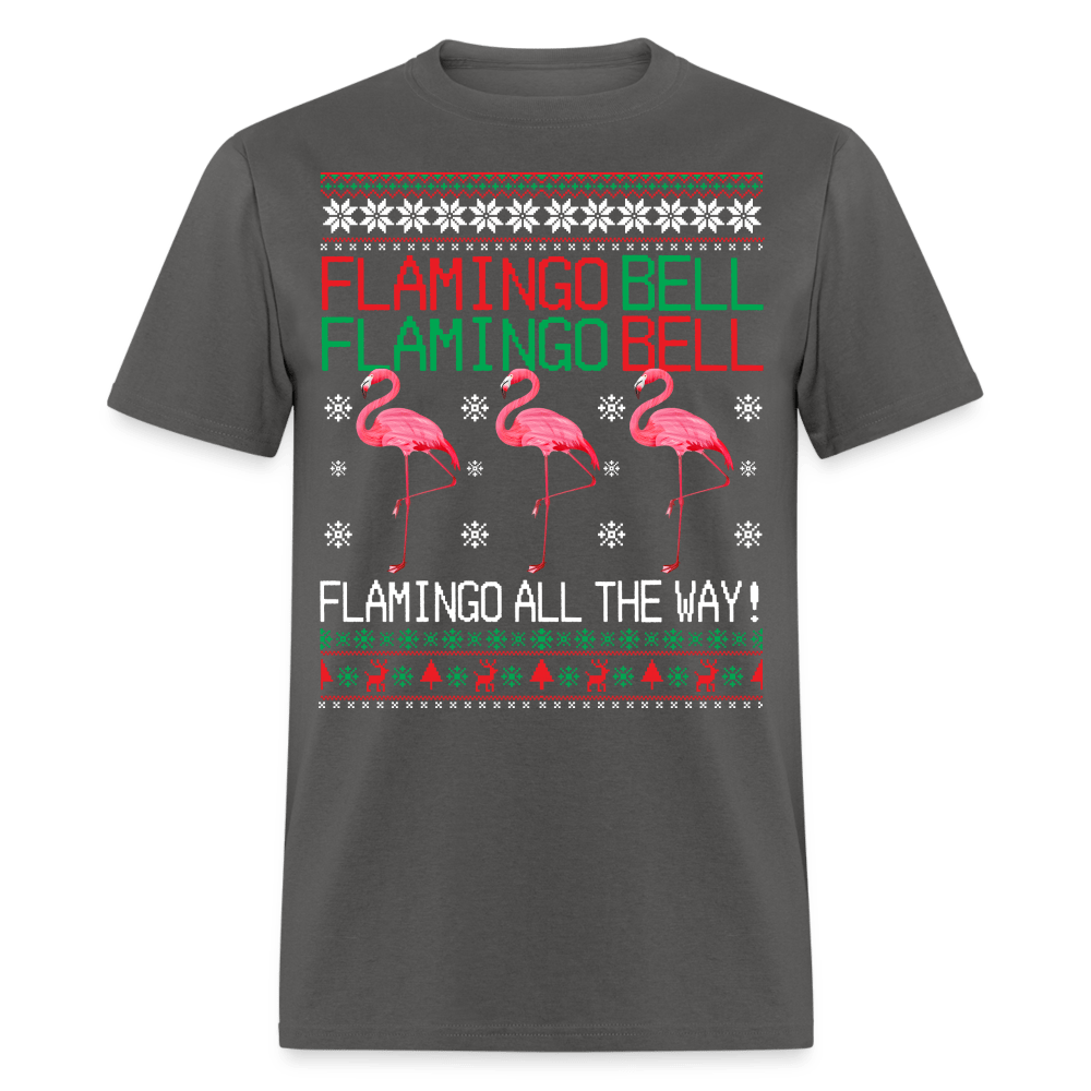Christmas - Flamingo All The Way - Family Shirts Men, Woman Christmas T Shirts
