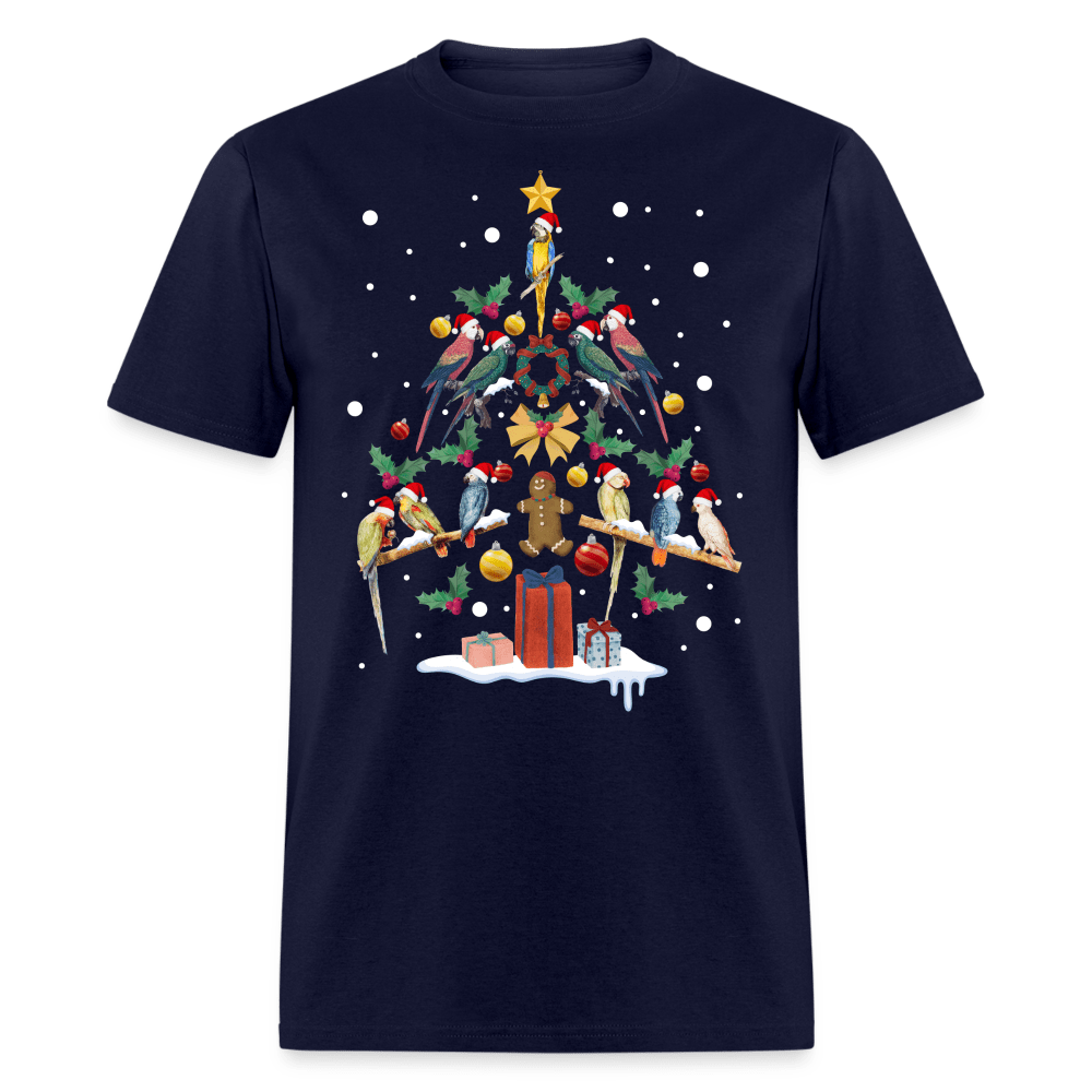 Christmas - Parrot Christmas Tree - Family Shirts Men, Woman Christmas T Shirts