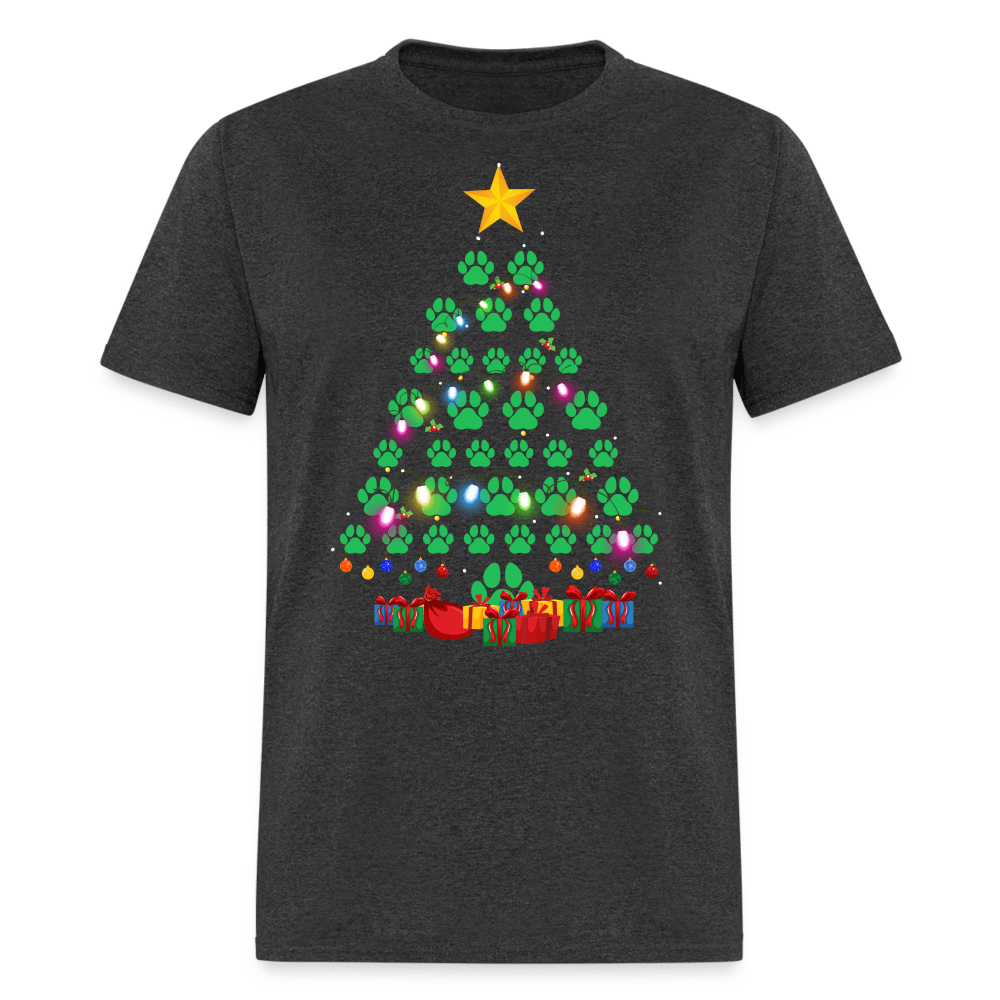 Christmas - Paw Christmas Tree - Family Shirts Men, Woman Christmas T Shirts