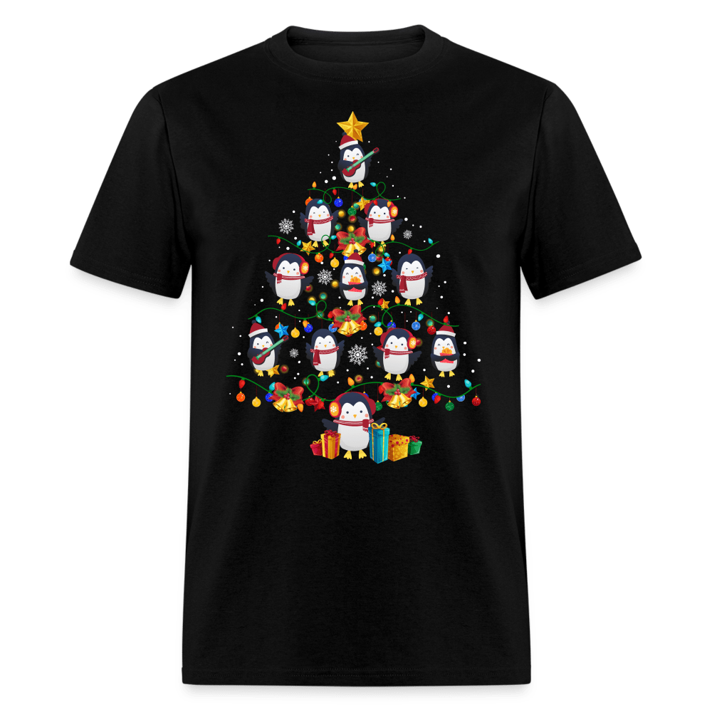 Christmas - Penguin Christmas Tree - Family Shirts Men, Woman Christmas T Shirts