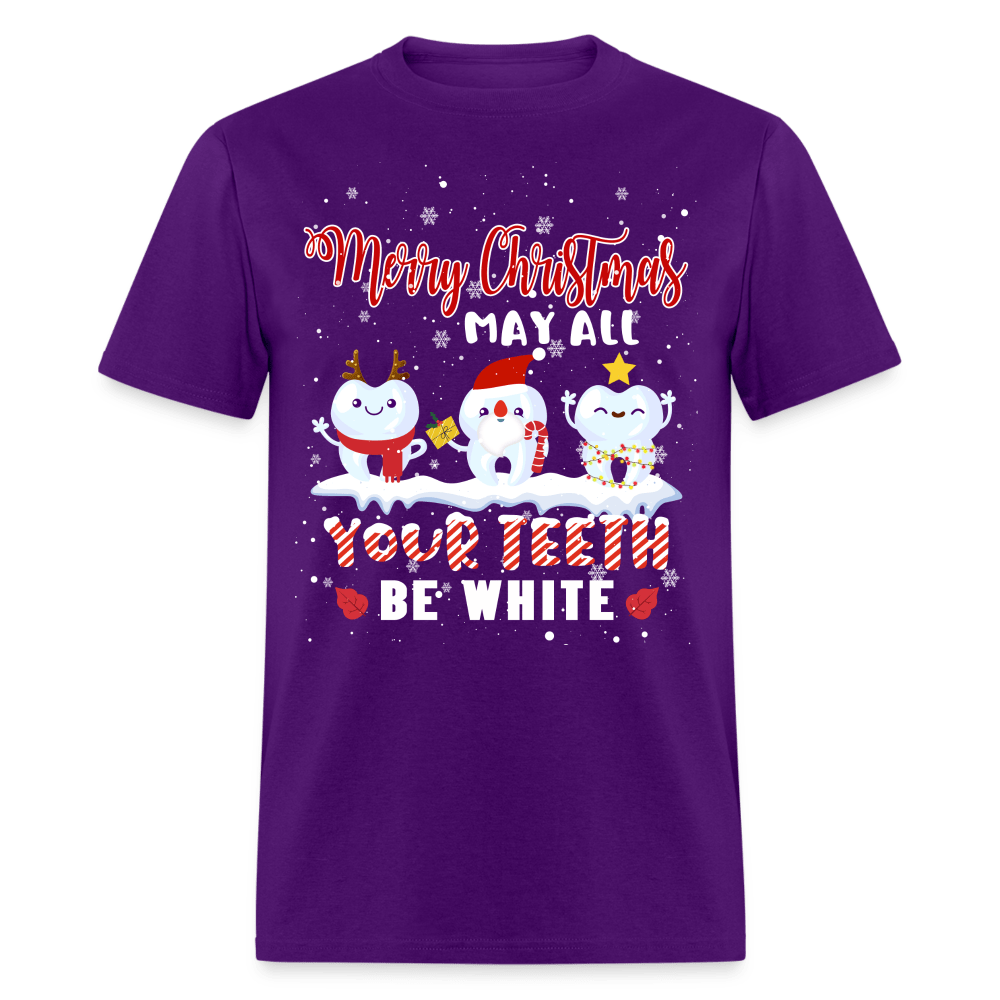 Christmas - May All Your Teeth Be White Christmas - Family Shirts Men, Woman Christmas T Shirts