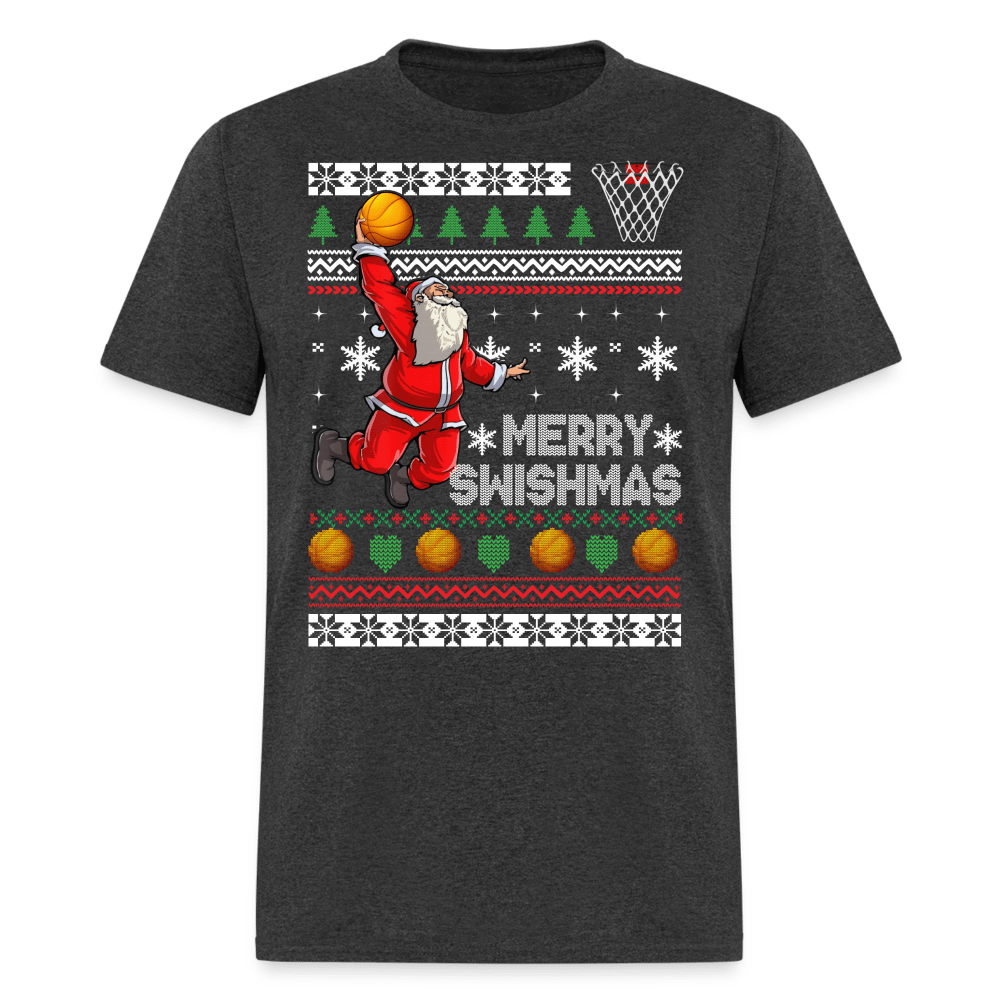 Christmas - Santa Playing Basketball - Family Shirts Men, Woman Christmas T Shirts