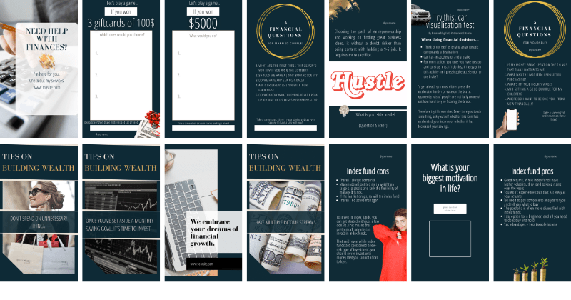 250 Business & Wealth Templates