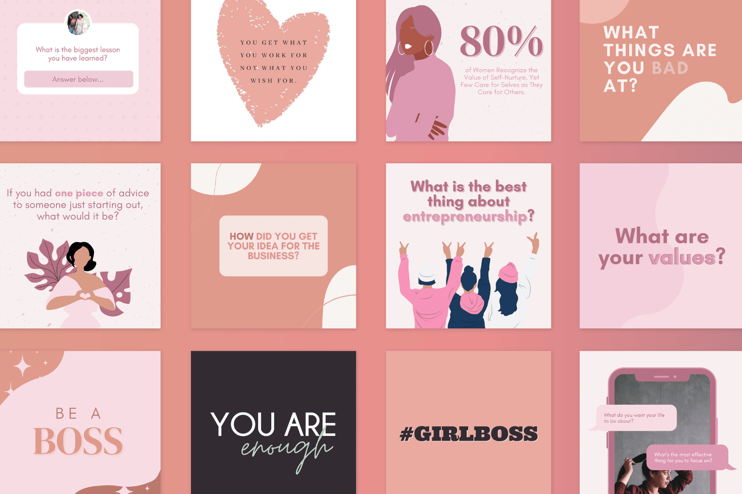 200 Empowering Women Templates Bundle For Social Media