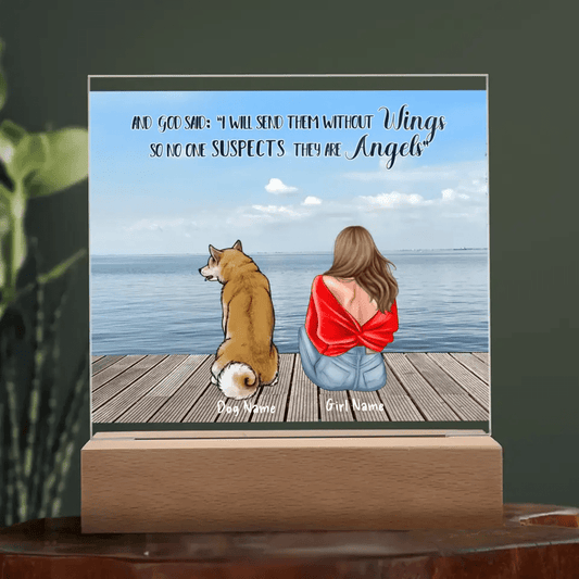 Dog Lover Gifts - I Know I A Just A Dog But - Personalized Acrylic Square