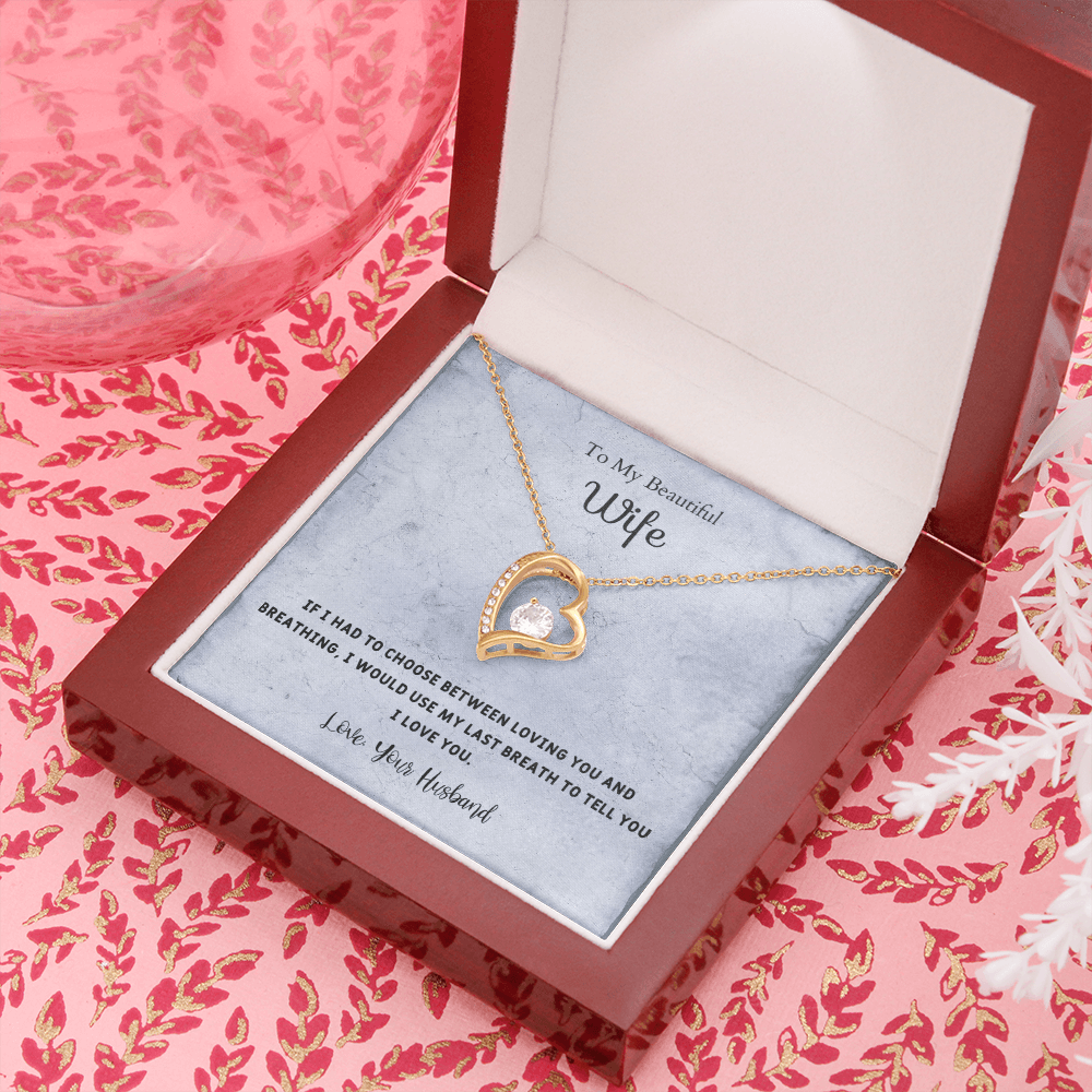 If I Had to Choose - Forever Love Necklace Message Card