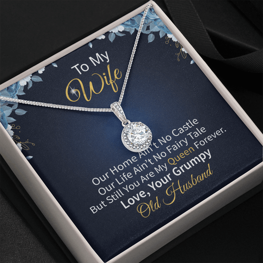 Wife - Our Home Ain't No Castle - Eternal Hope Necklace Message Card