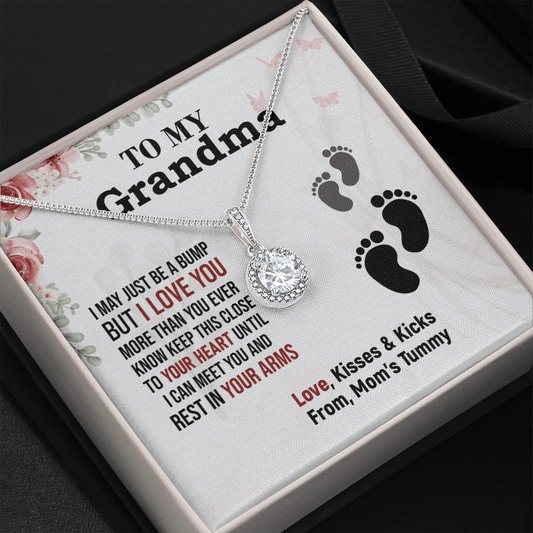 Grandma - I May Be A Bump - Eternal Hope Necklace Message Card