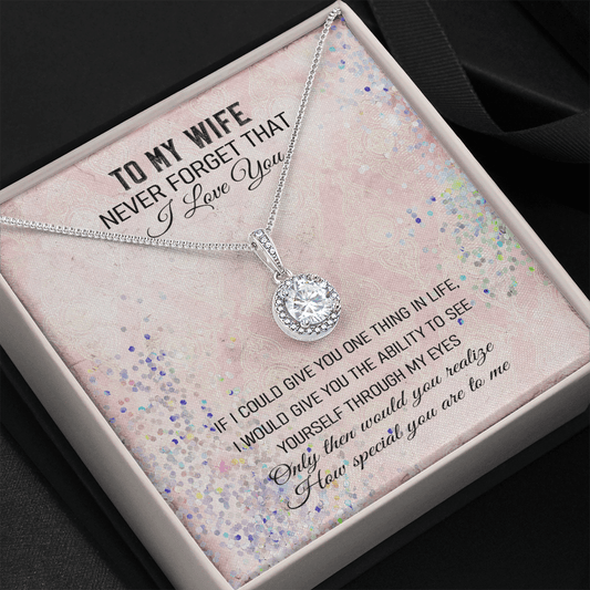 Never Forget That I Love You -Eternal Hope Necklace Message Card