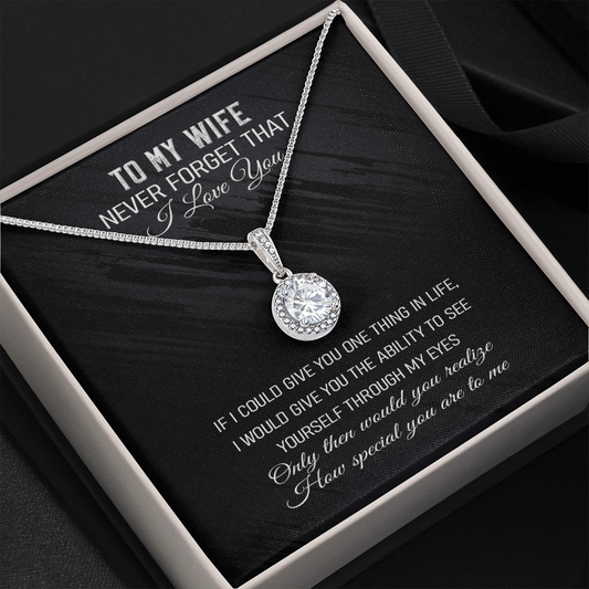 Never Forget That I Love You -Eternal Hope Necklace Message Card