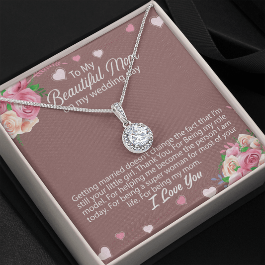 Mom - Getting Married Doesn't Change The Fact - Eternal Hope Necklace Message Card