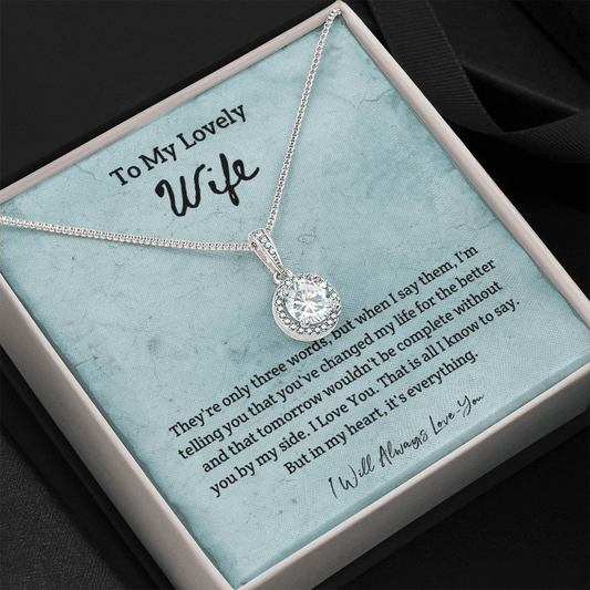 They're Only Three Words - Eternal Hope Necklace Message Card