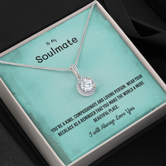 You're a kind, compassionate and loving person - Eternal Hope Necklace Message Card