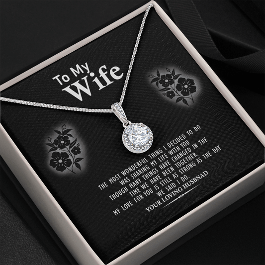 Wife - The Most Wonderful Thing - Eternal Hope Necklace Message Card