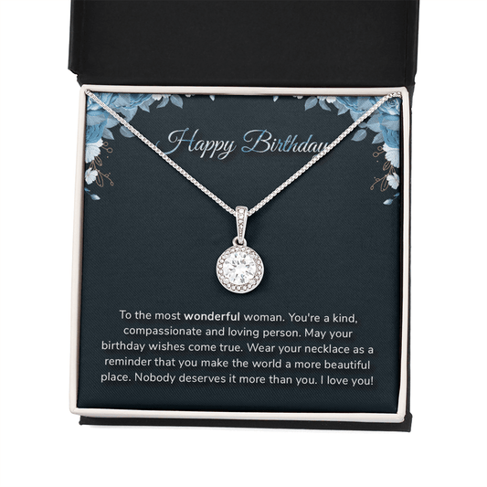 Happy Birthday - Eternal Hope Necklace Message Card