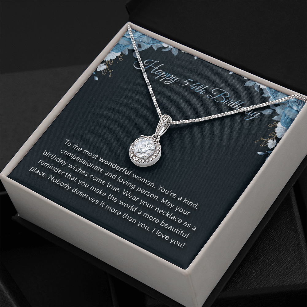 Happy 54th Birthday - Eternal Hope Necklace Message Card