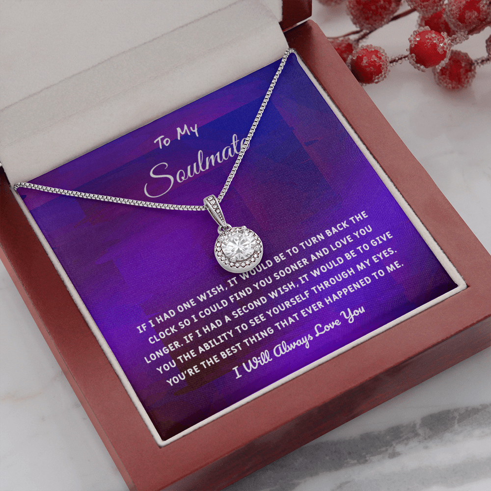 Soulmate If I Had One Wish - Eternal Hope Necklace Message Card