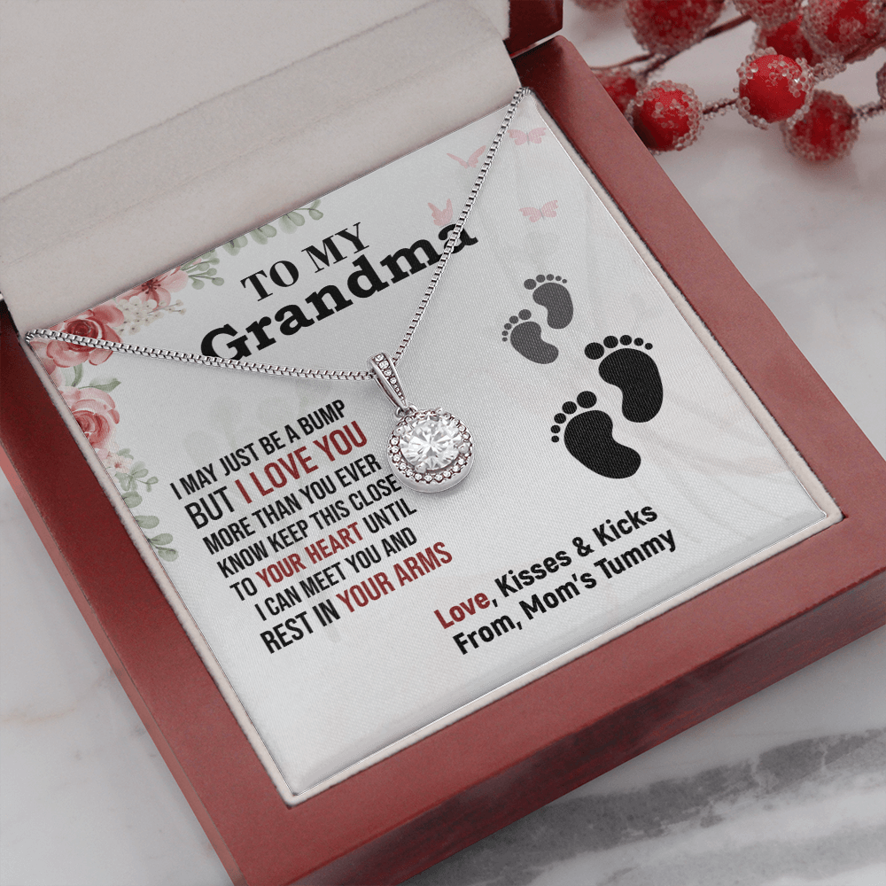 Grandma - I May Be A Bump - Eternal Hope Necklace Message Card