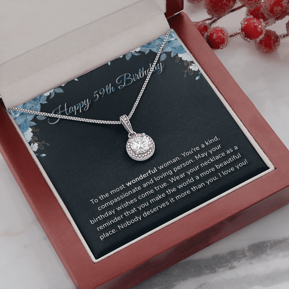 Happy 59th Birthday - Eternal Hope Necklace Message Card
