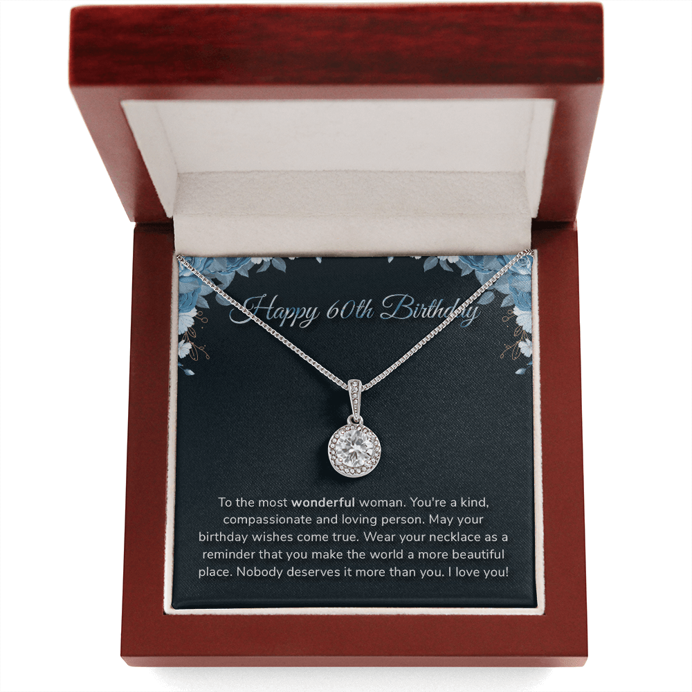 Happy 60th Birthday - Eternal Hope Necklace Message Card