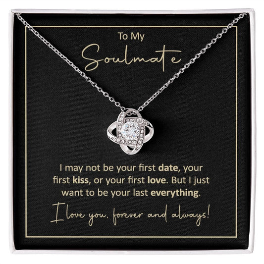 Gift For My Soulmate - First Love - Love Knot Silver Necklace - Gift For Birthday, Anniversary, Christmas, Mother's Day