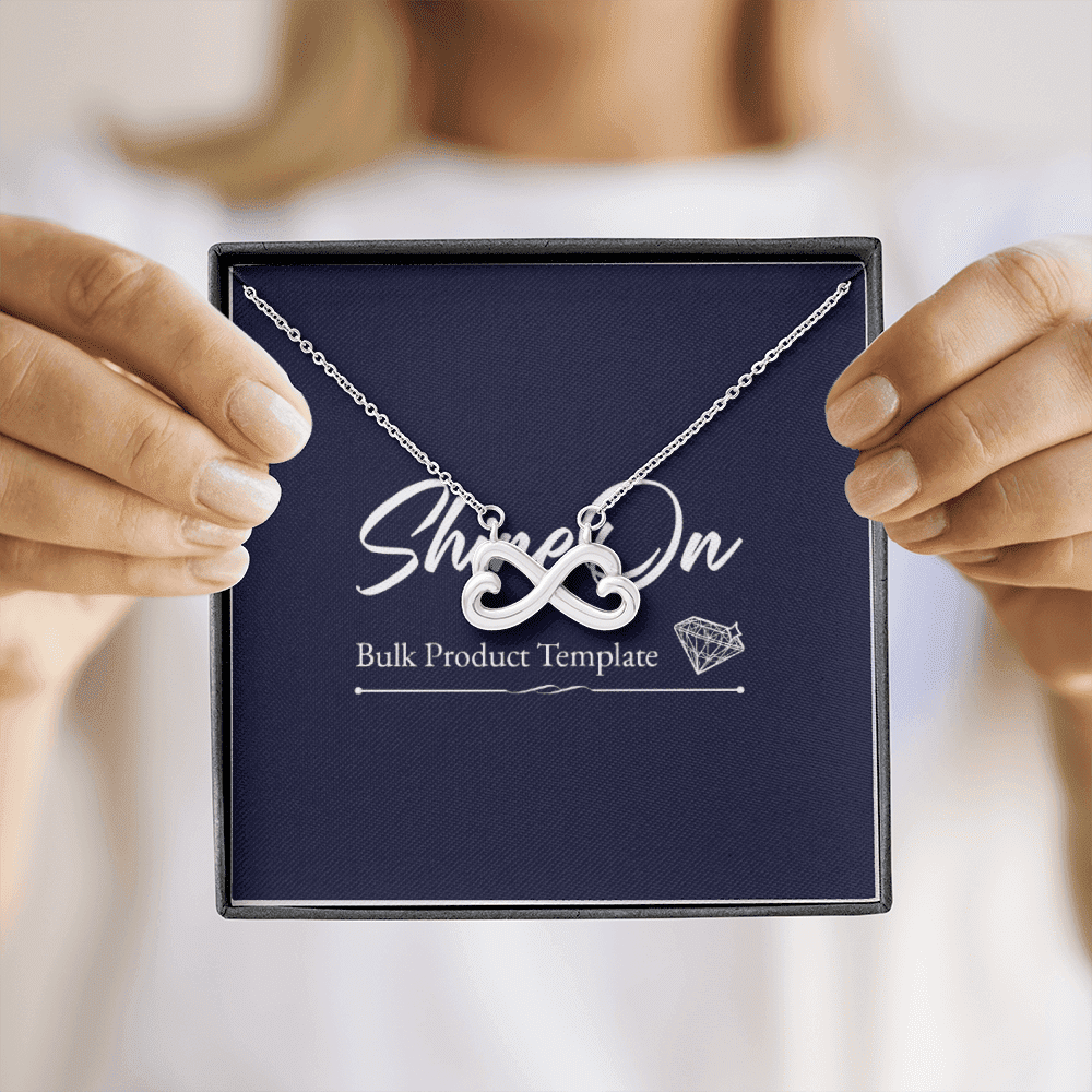 Infinity Hearts Necklace Message Card