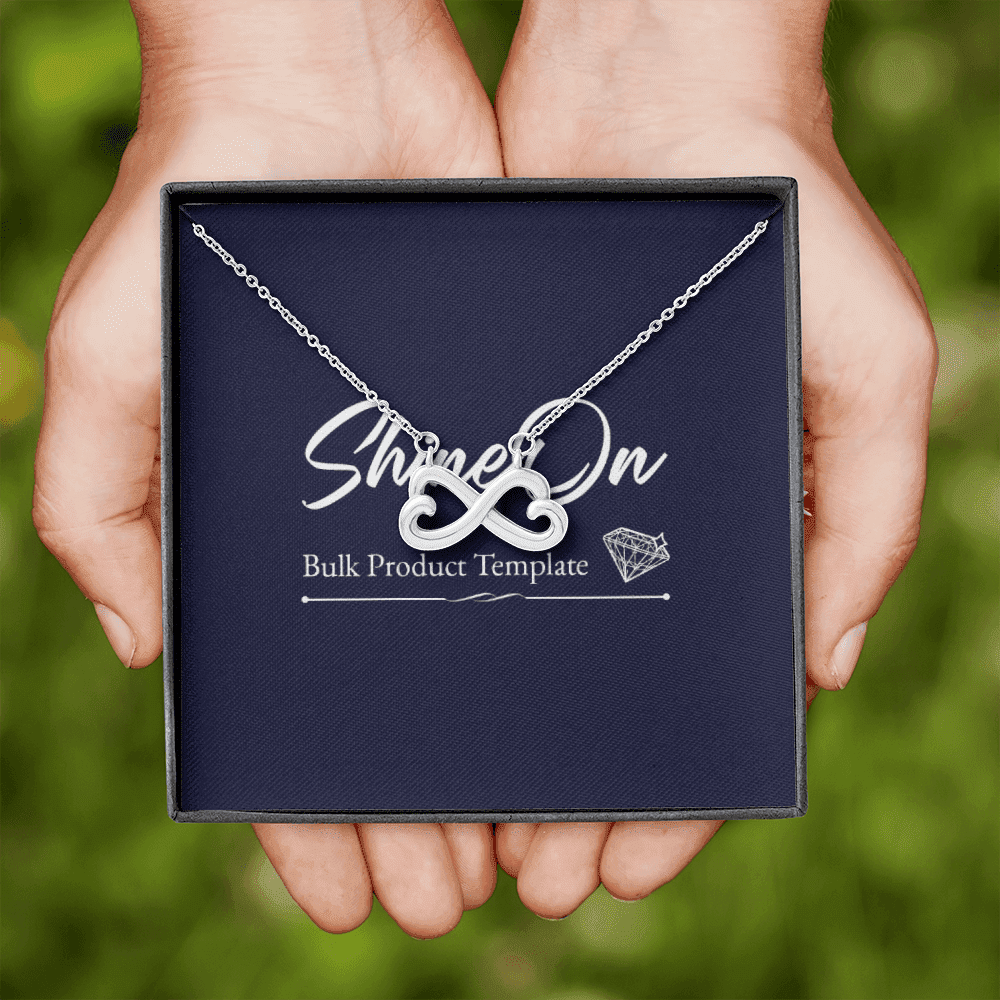 Infinity Hearts Necklace Message Card