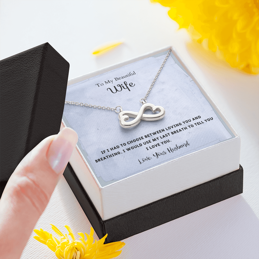 If I Had to Choose - Infinity Hearts Necklace Message Card