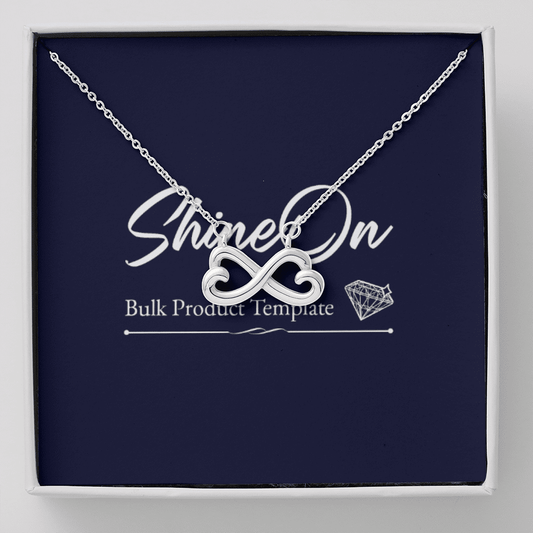 Infinity Hearts Necklace Message Card