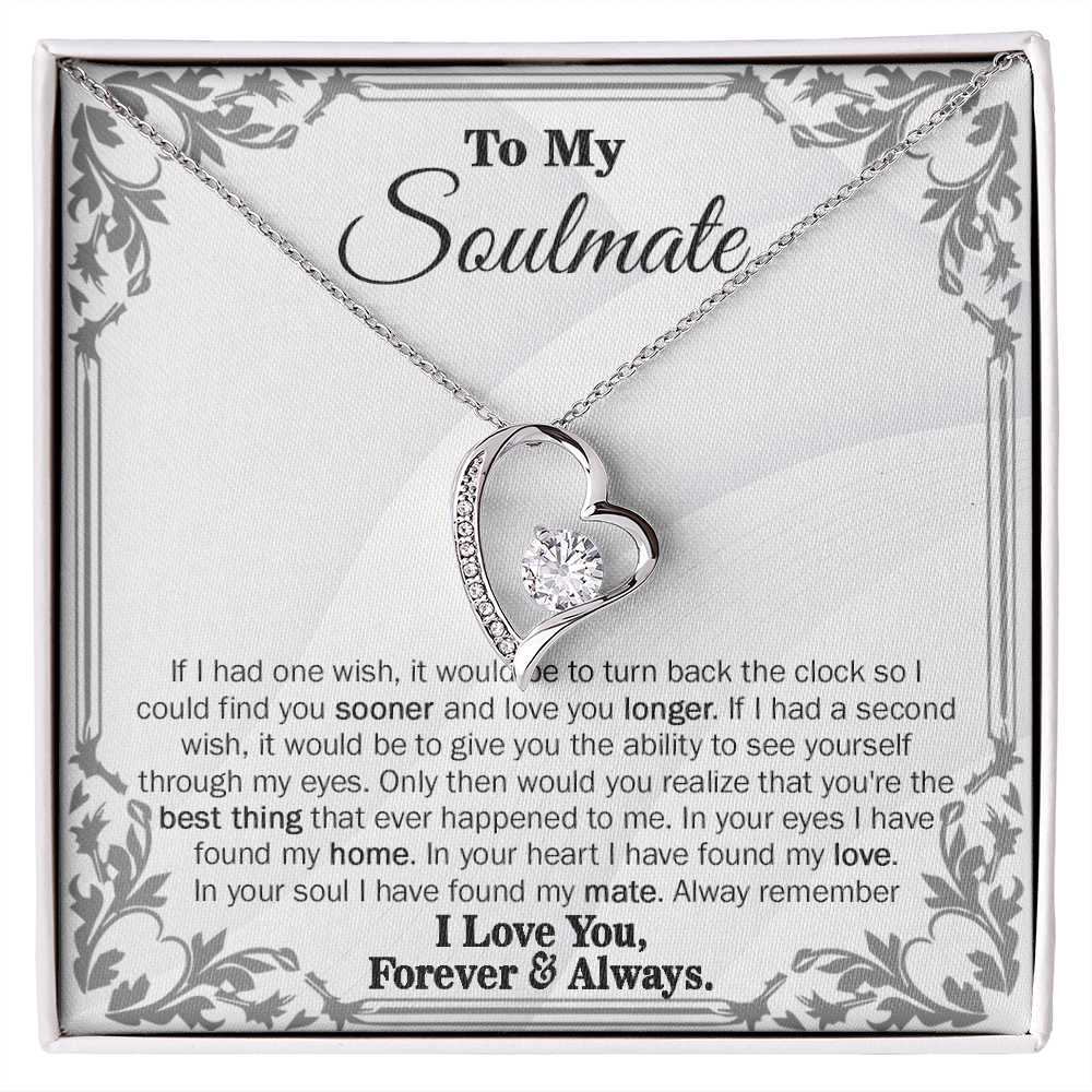 Almost SOLD OUT My Love - Soulmate - Forever Love Necklace
