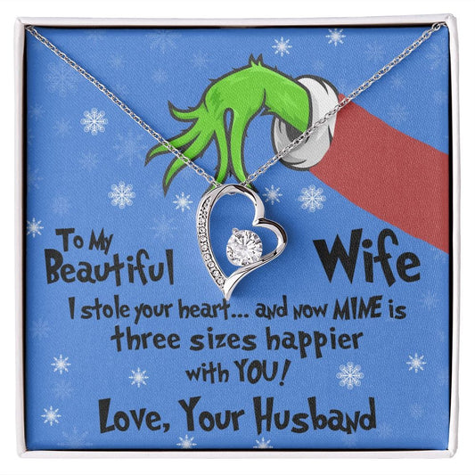 Gift For My Wife - I Stole Your Heart - Forever Love Necklace - Gift For Wife From Husband, Birthday, Anniversary, Christmas, Mother's Day
