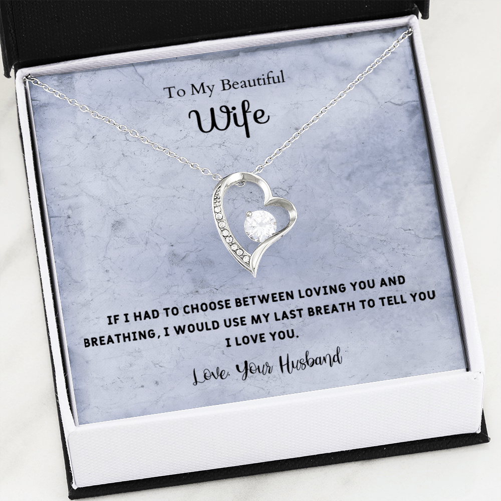 If I Had to Choose - Forever Love Necklace Message Card