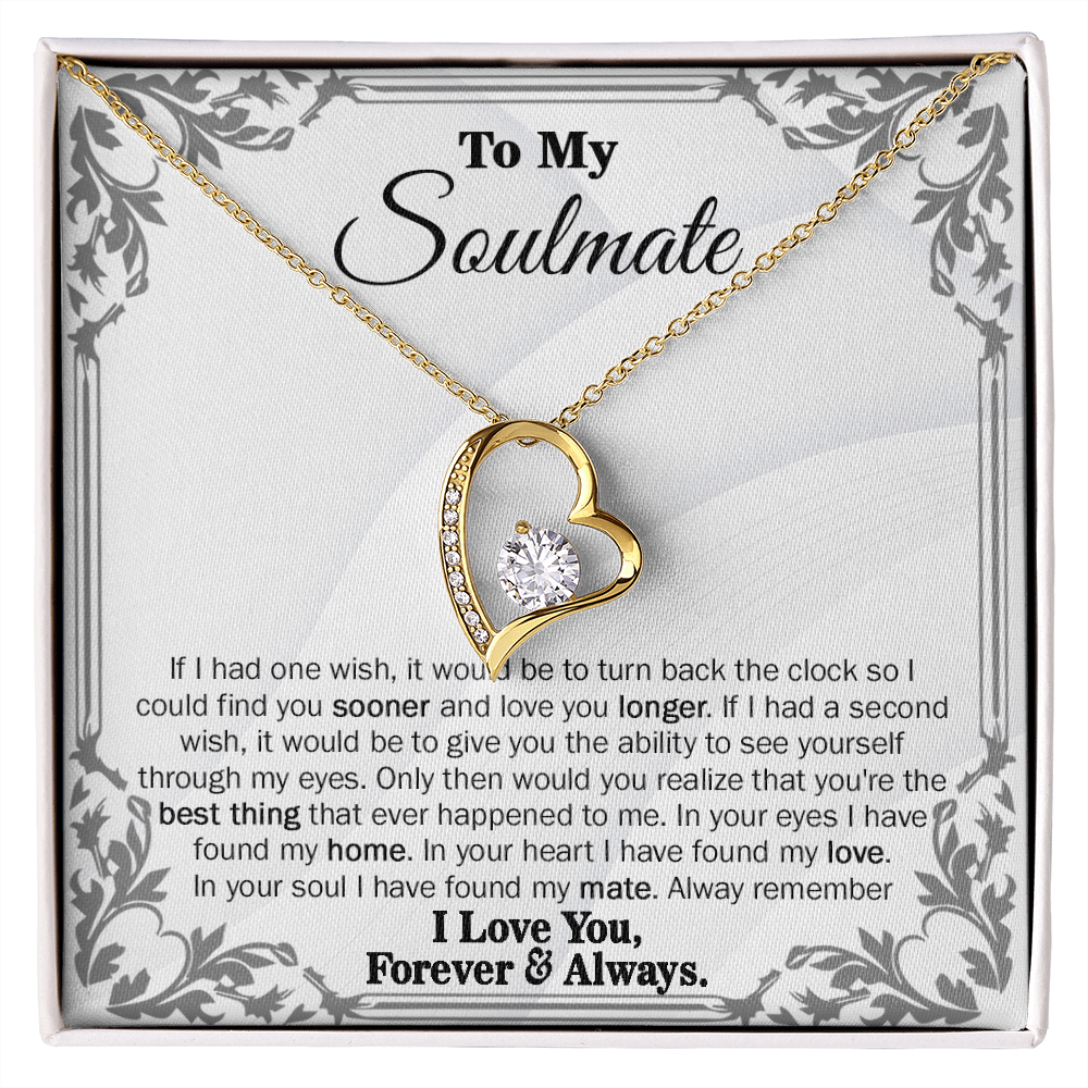 Almost SOLD OUT My Love - Soulmate - Forever Love Necklace