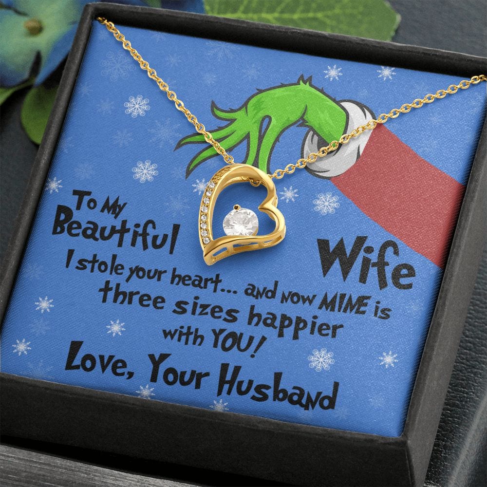 Gift For My Wife - I Stole Your Heart - Forever Love Necklace - Gift For Wife From Husband, Birthday, Anniversary, Christmas, Mother's Day