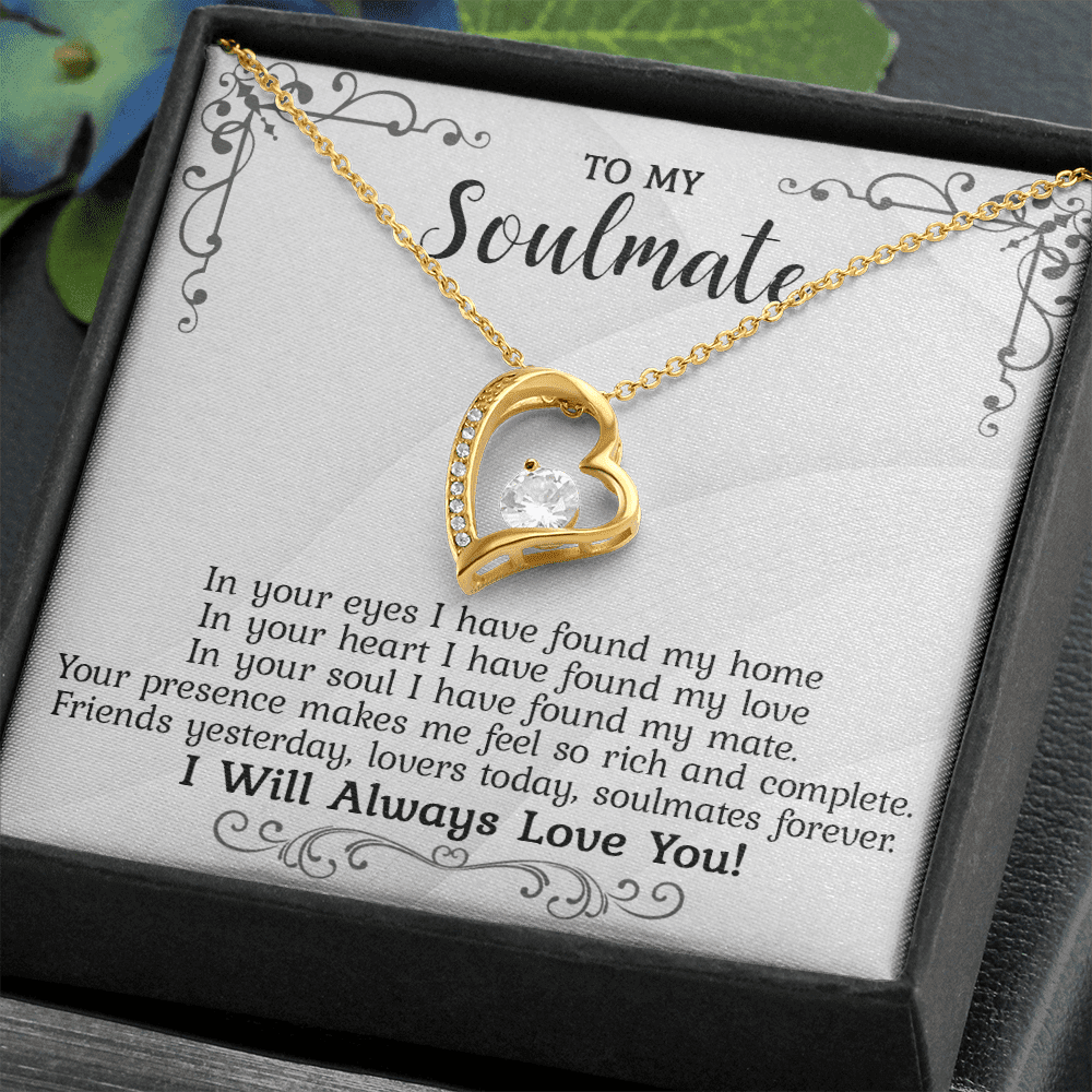 Gift To My Soulmate - In Your Eyes - Forever Love Necklace - Gift For Wife From Husband, Birthday, Anniversary, Christmas, Mother's Day