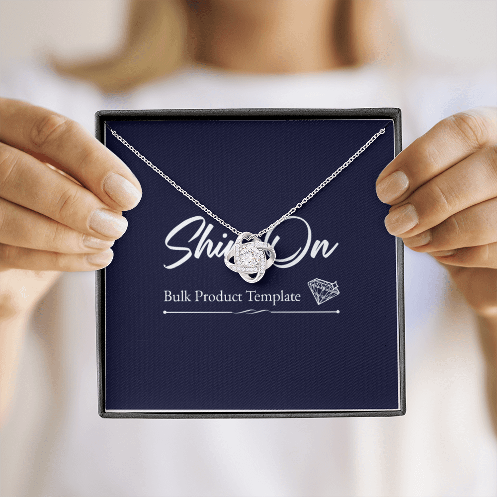 Love Knot Necklace Message Card