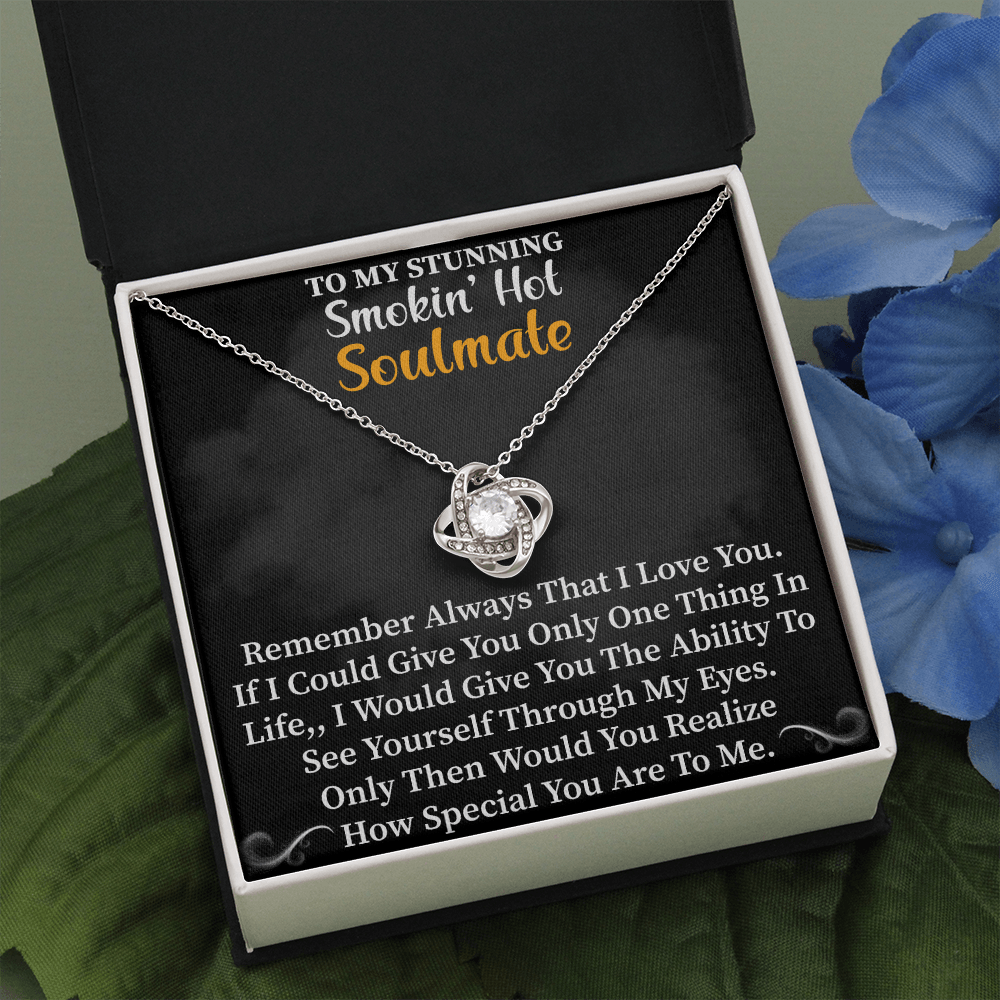 Soulmate - Remember Always That I Love You Love Knot Necklace Message Card