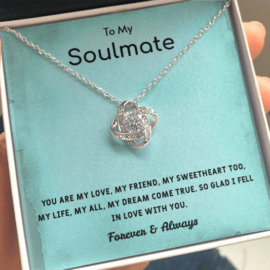 You are my love - Love Knot Necklace Message Card