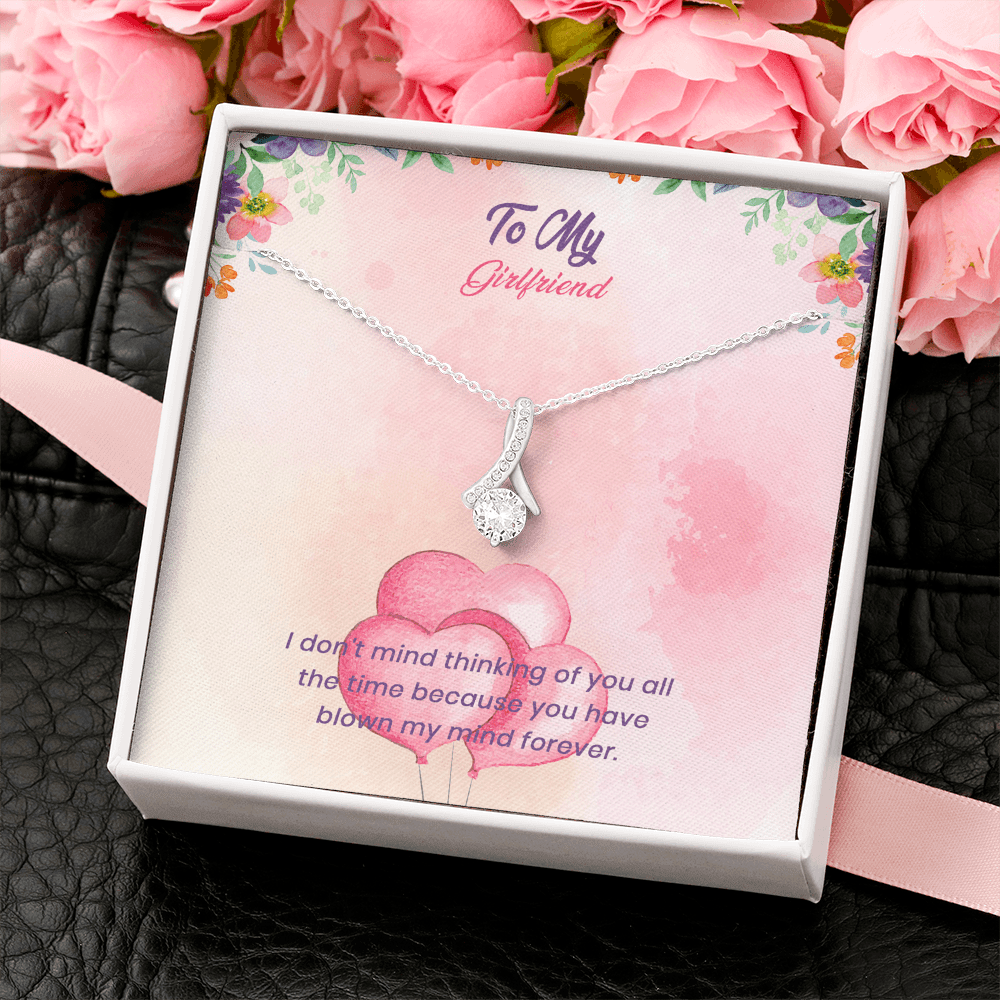 Girlfriend - I Don't Mind Thinking Of You - Alluring Beauty Infinity Necklace Message Card