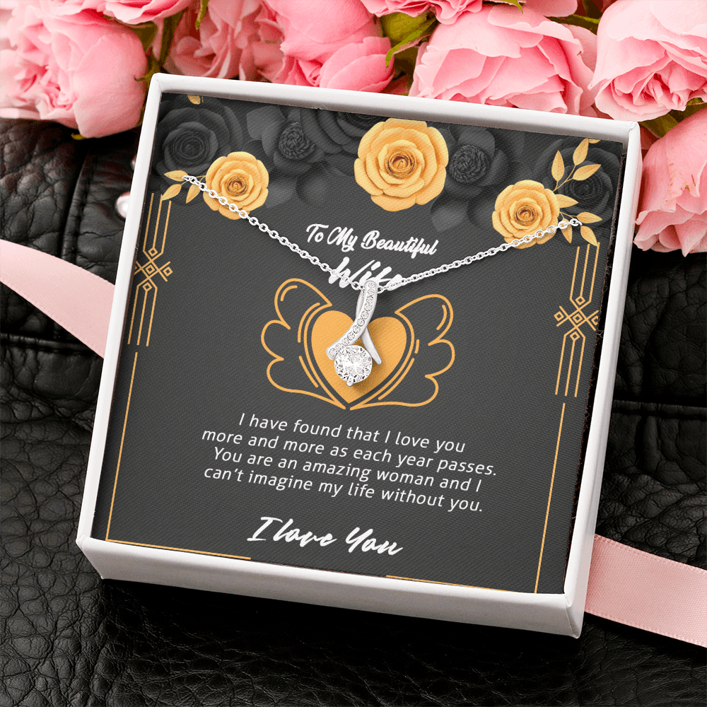 Wife - I Have Found - Alluring Beauty Infinity Necklace Message Card