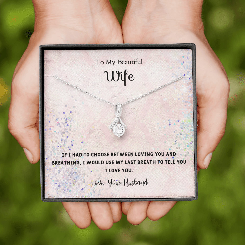 If I Had to Choose - Alluring Beauty Infinity Necklace Message Card