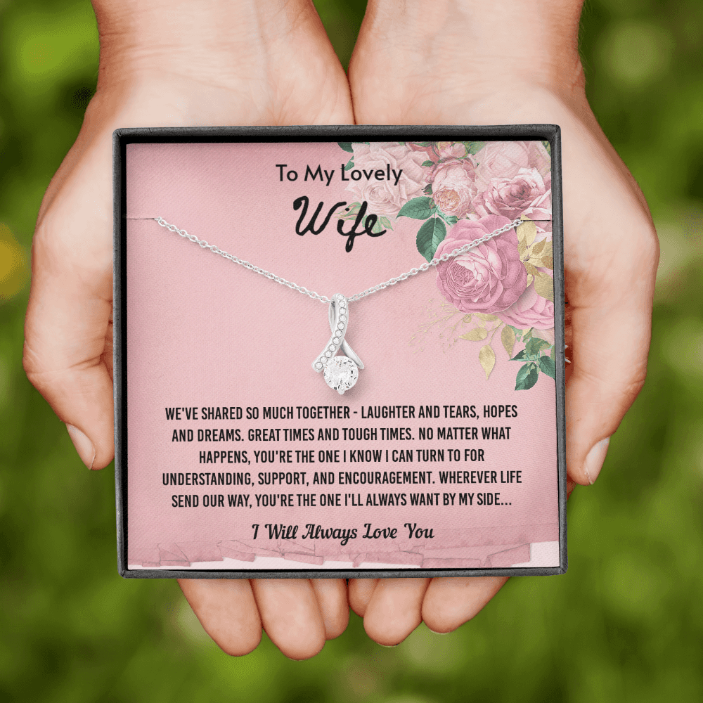 We've Shared So Much Together - Alluring Beauty Infinity Necklace Message Card