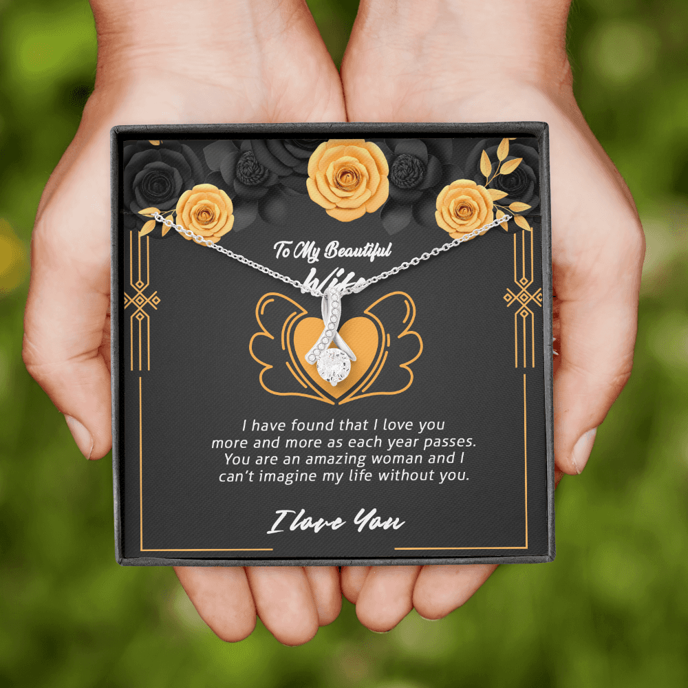 Wife - I Have Found - Alluring Beauty Infinity Necklace Message Card