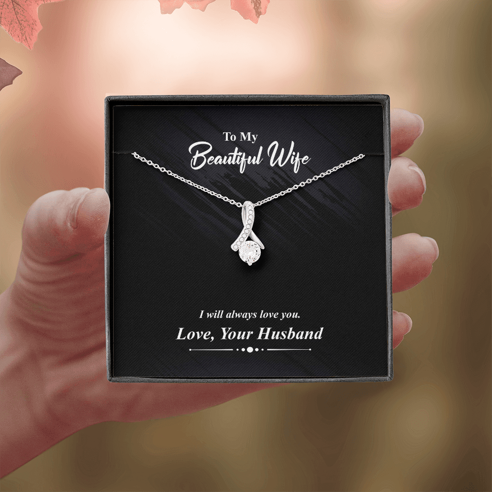 I Will Always Love You - Alluring Beauty Infinity Necklace Message Card