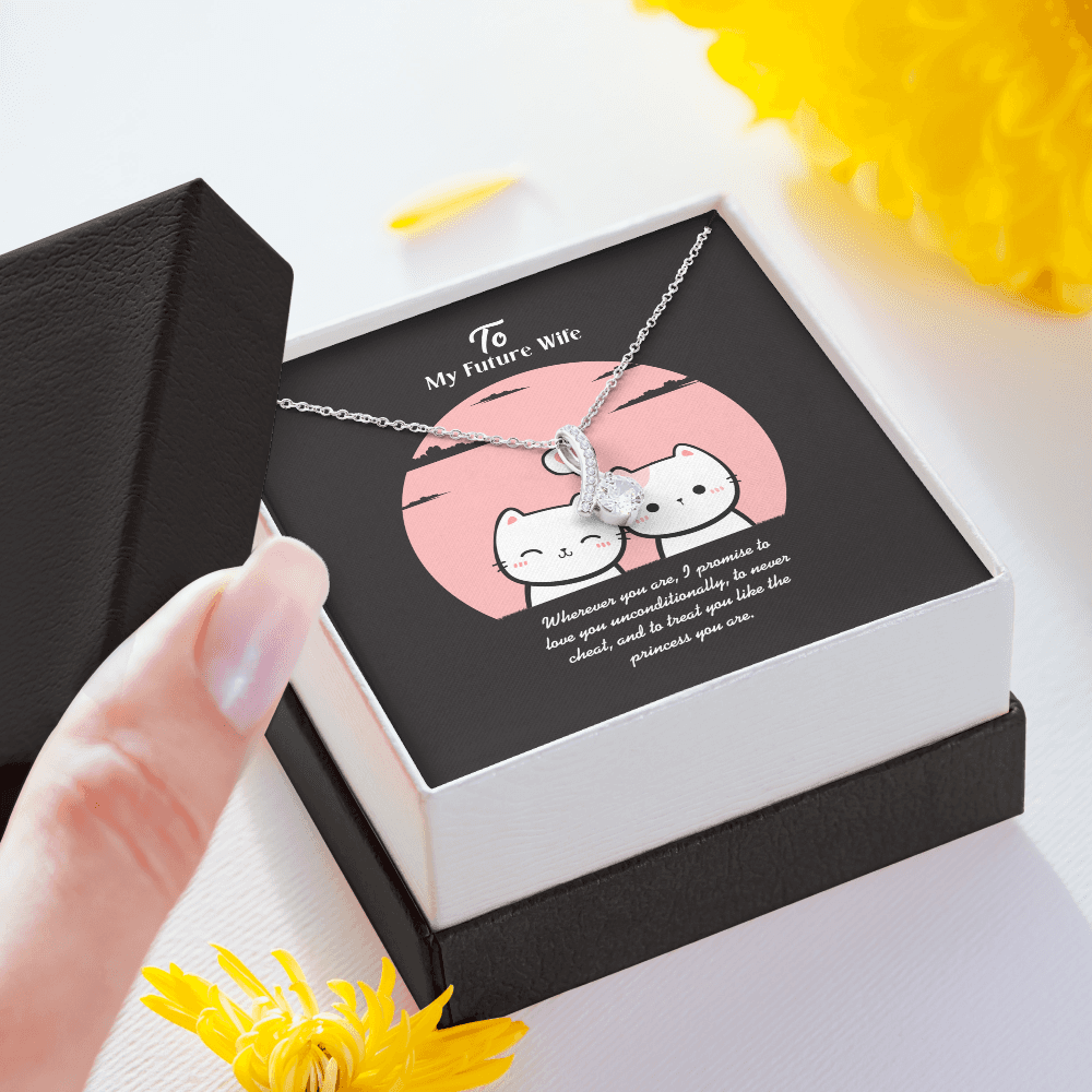 Future Wife - Wherever You Are - Alluring Beauty Infinity Necklace Message Card