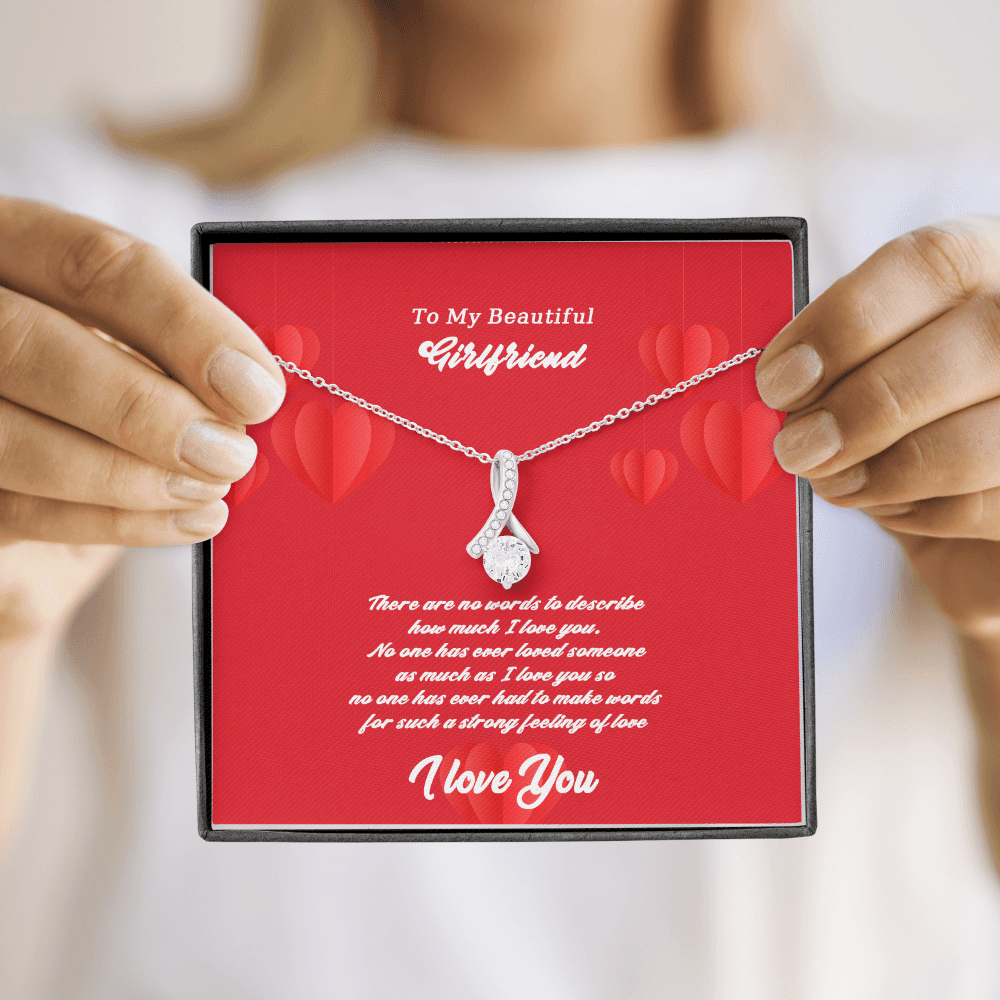 Girlfriend - There Are No Words - Alluring Beauty Infinity Necklace Message Card