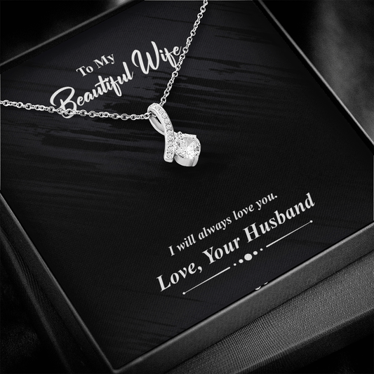 I Will Always Love You - Alluring Beauty Infinity Necklace Message Card